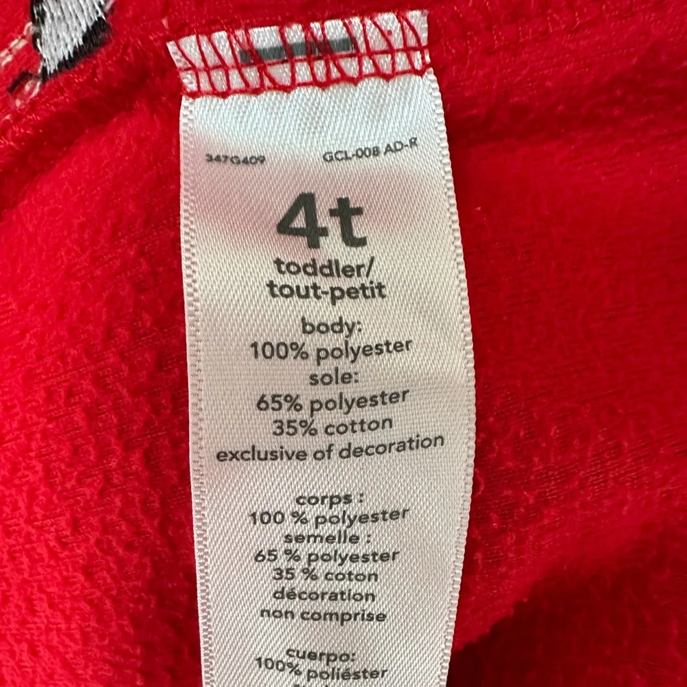 🦌Carter’s Footie Pajamas size 4T red with reindeer VGUc boys girls - Picture 11 of 11